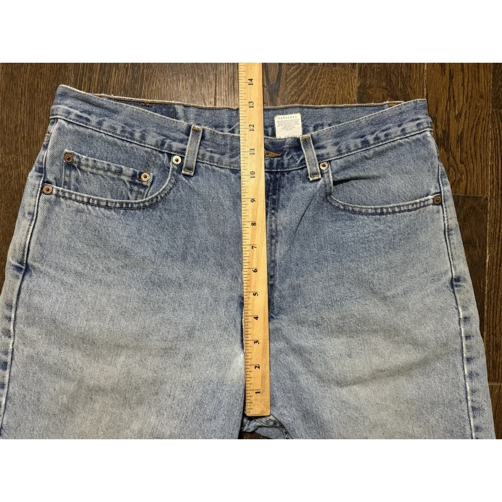 Levi's 550 Relaxed Fit Denim Shorts Mens 34 Light Wash Good Distressed Vintage